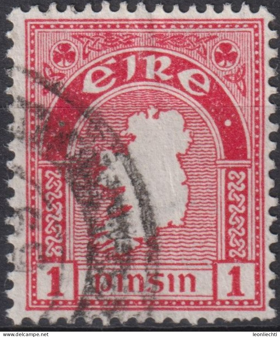 1940 Irland > 1937-1949 Éire ° Mi:IE 72A, Sn:IE 107, Yt:IE 79, Map - Used Stamps