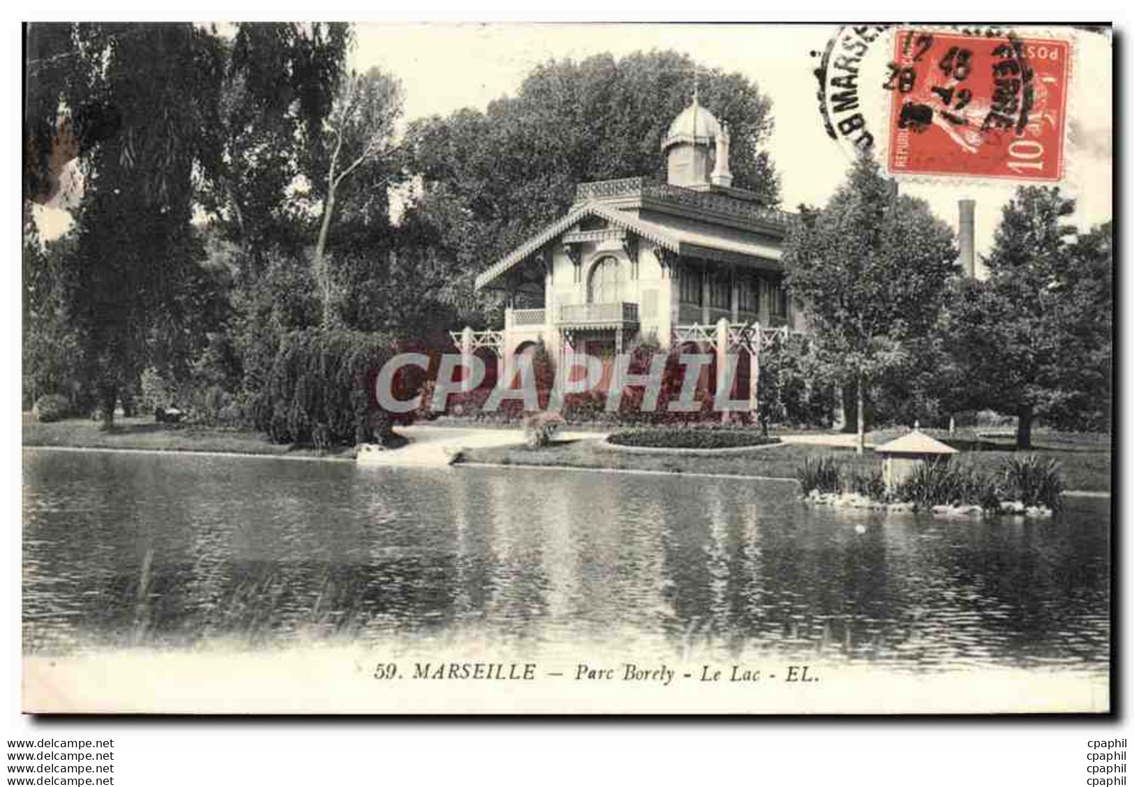 CPA Marseille Parc Borely Le Lac - Parken En Tuinen