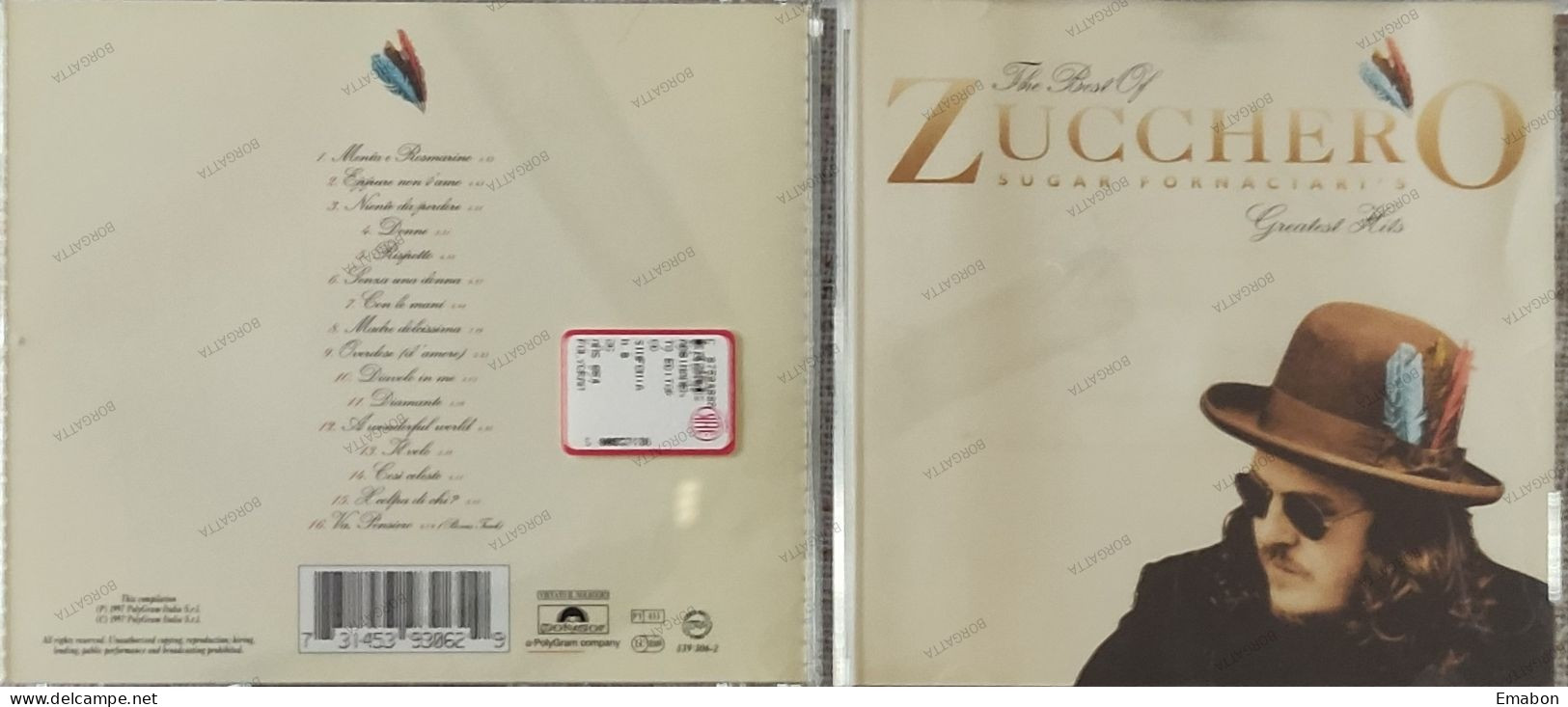 BORGATTA - ITALIANA  - Cd  ZUCCHERO - THE BEST OF SUGAR FORNACIARI'S  - POLYDOR  1997 -  USATO In Buono Stato - Altri - Musica Italiana