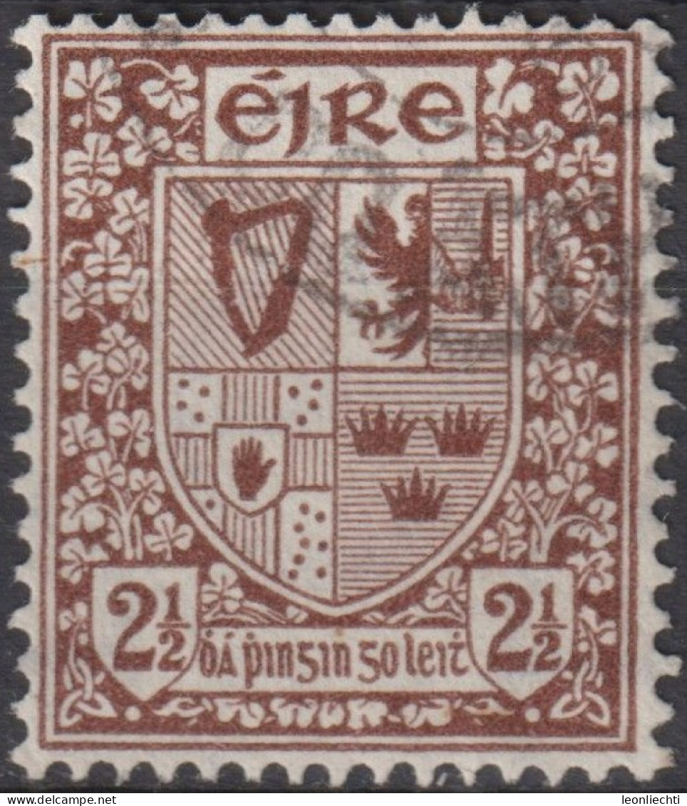 1941 Irland > 1937-1949 Éire ° Mi:IE 75A, Sn:IE 110, Yt:IE 82, Symbols 1940-68, Coats Of Arms - Usati