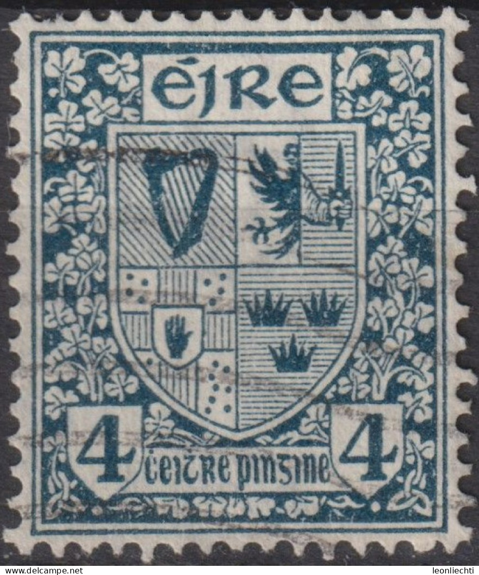 1923 Irland > 1922-37 Irischer Freistaat ° Mi:IE 46A, Sn:IE 71, Yt:IE 46, Symbols 1922-34, Coats Of Arms - Usati