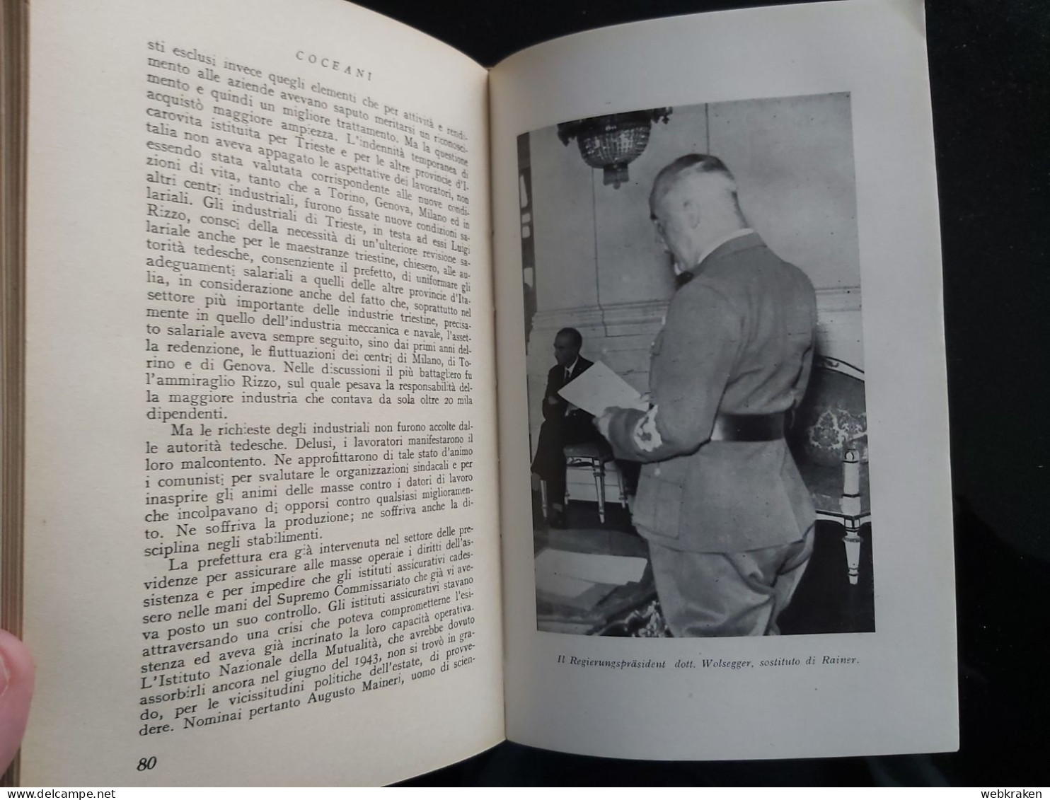 LIBRO BRUNO COCEANI MUSSOLINI HITLER E TITO CAPPELLI TRIESTE 1948 - Livres Anciens