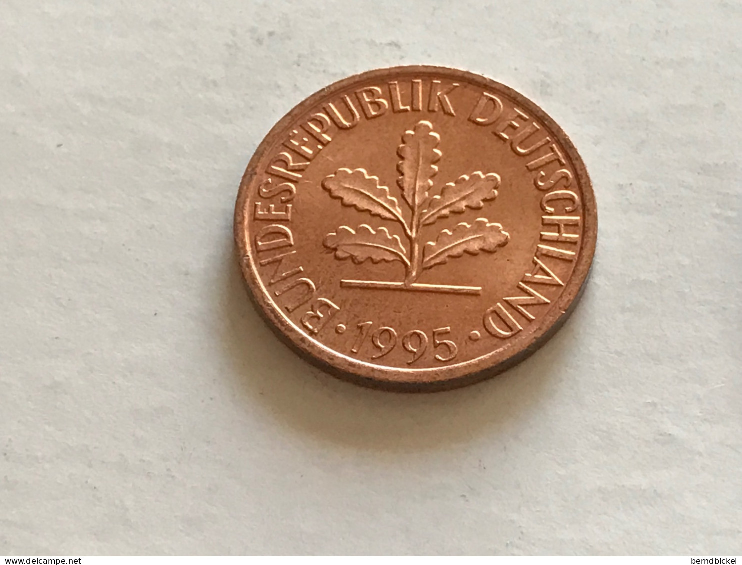 Münze Münzen Umlaufmünze Deutschland 2 Pfennig 1995 Münzzeichen G - 2 Pfennig