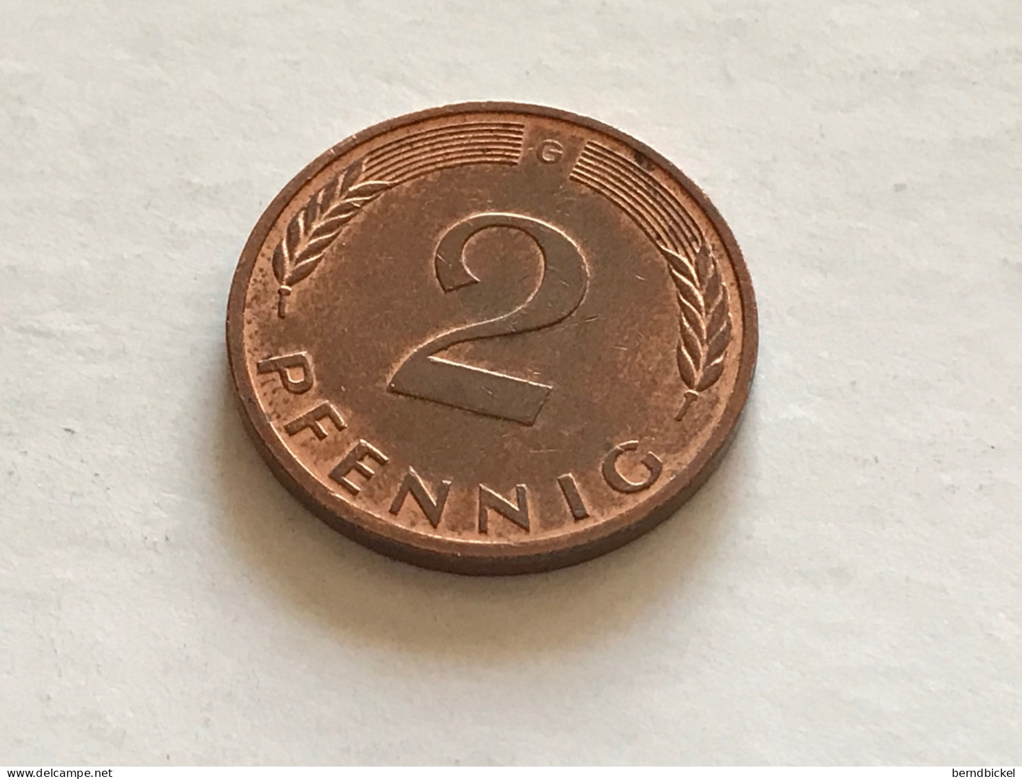 Münze Münzen Umlaufmünze Deutschland 2 Pfennig 1992 Münzzeichen G - 2 Pfennig
