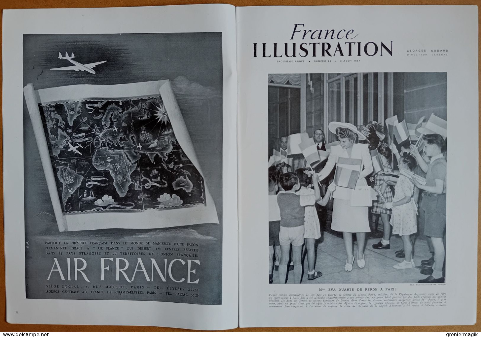 France Illustration N°96 02/08/1947 Circuit Breton/Guerre En Indonésie/En URSS/Antarctique/Birmanie/Balkans Liliu Maniu - Algemene Informatie