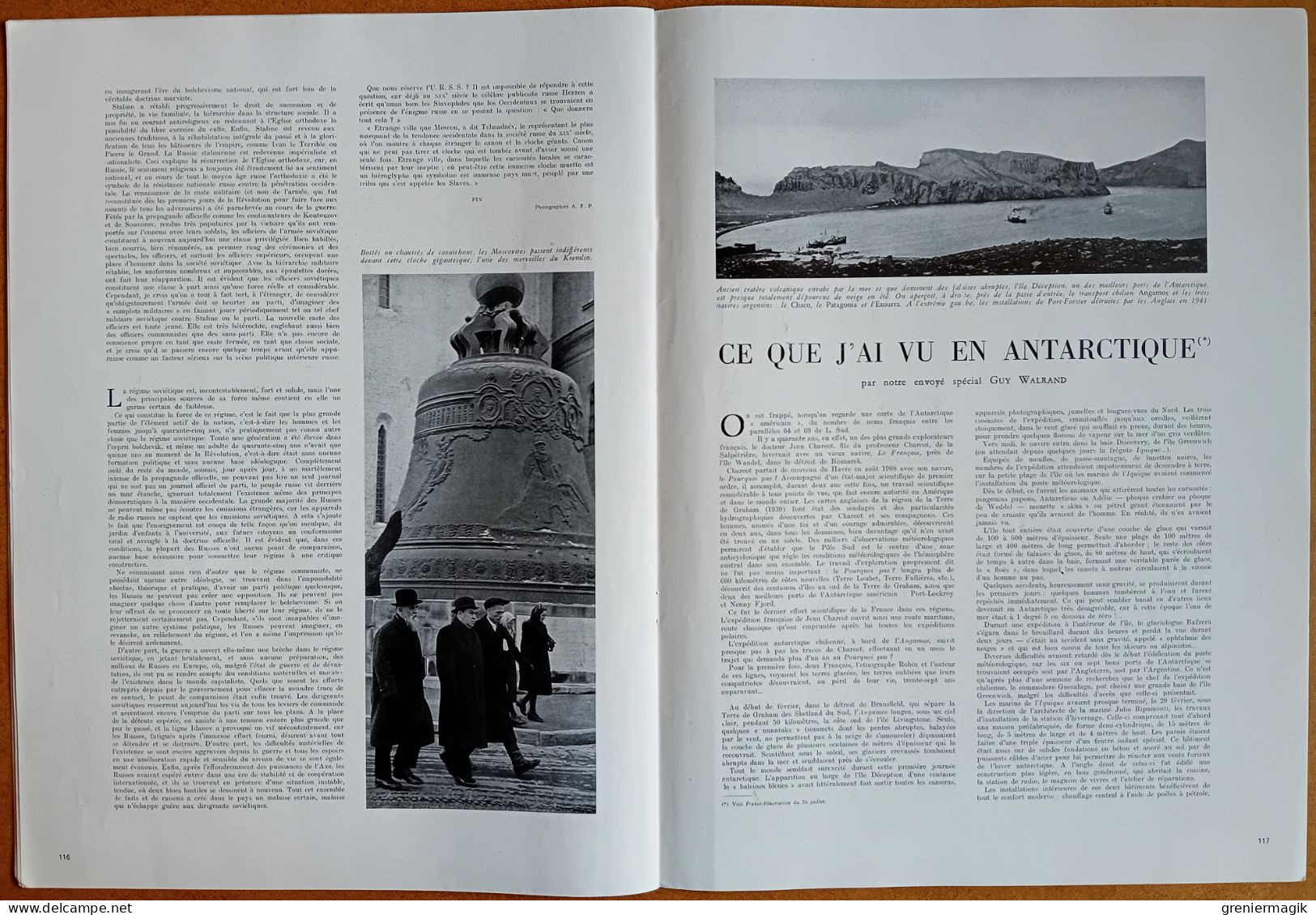 France Illustration N°96 02/08/1947 Circuit breton/Guerre en Indonésie/En URSS/Antarctique/Birmanie/Balkans Liliu Maniu