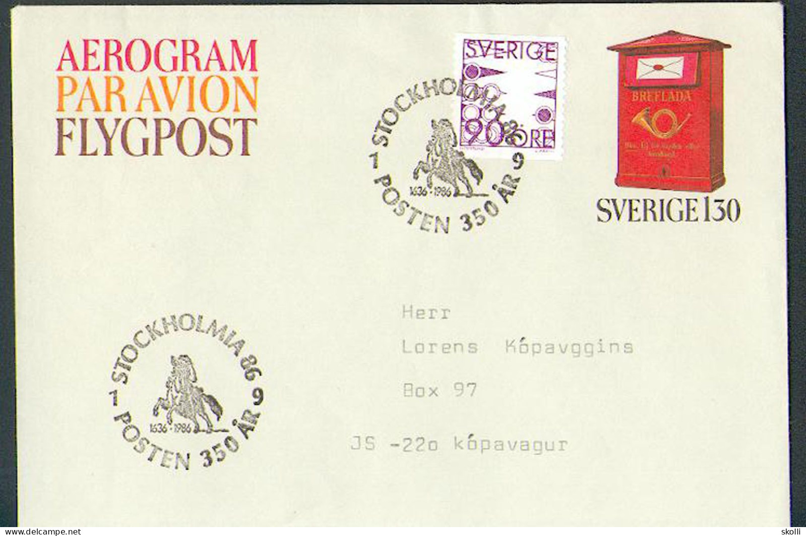 SWEDEN. 1977. AEROGRAM + GAMES. - Lettres & Documents