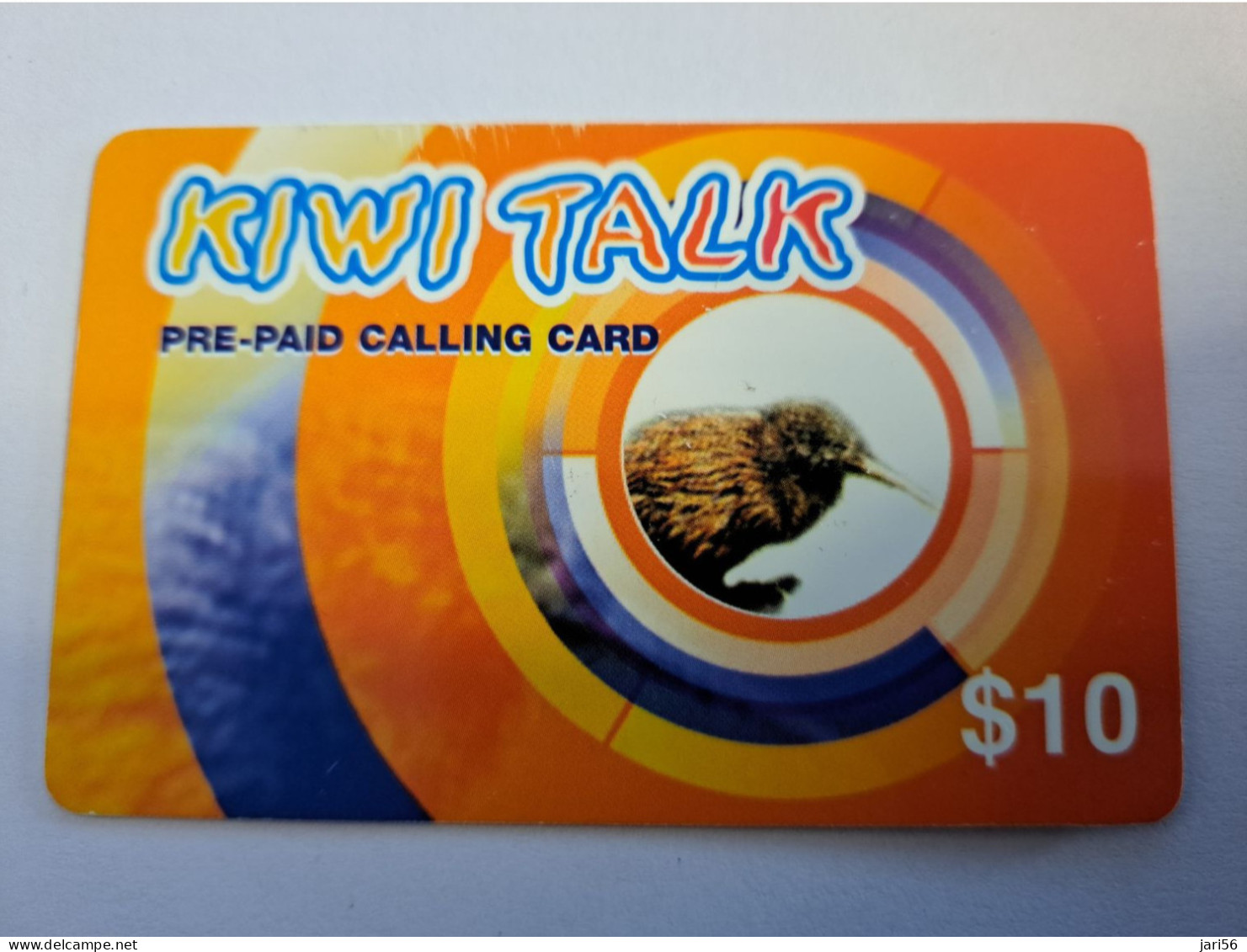 NEW ZEALAND PREPAID  $ 10 ,- NEW ZEALAND / KIWI TALK/ BIRD/KIWI     Fine Used    **16183** - Nuova Zelanda