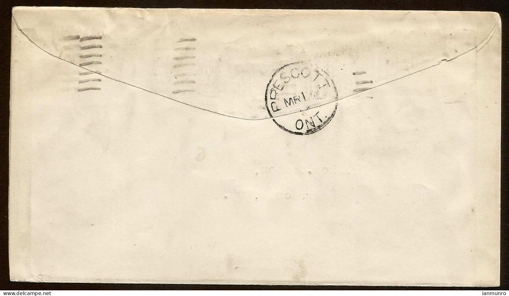 1914 Standard Paint Advertising Cover 2c Admiral Montreal Quebec PQ  To Prescott Ontario - Historia Postale