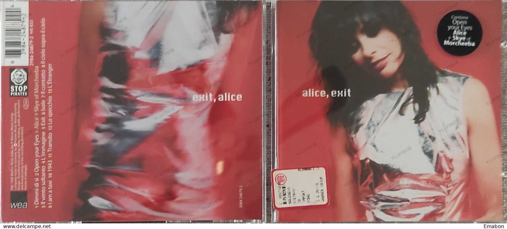 BORGATTA - ITALIANA  - Cd  ALICE - EXIT  - WARNER MUSIC 1998 -  USATO In Buono Stato - Autres - Musique Italienne