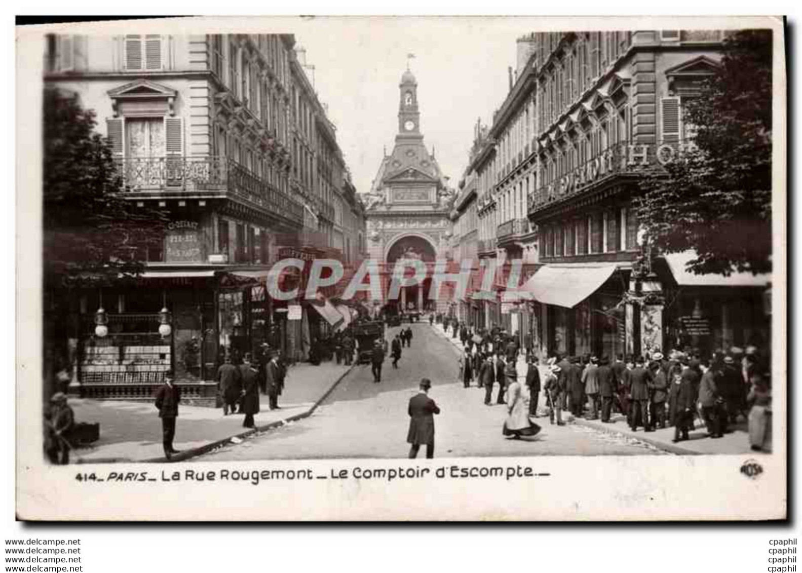 CPA Banque Paris La Rue Rougemont Le Comptoir D&#39Escompte - Banche