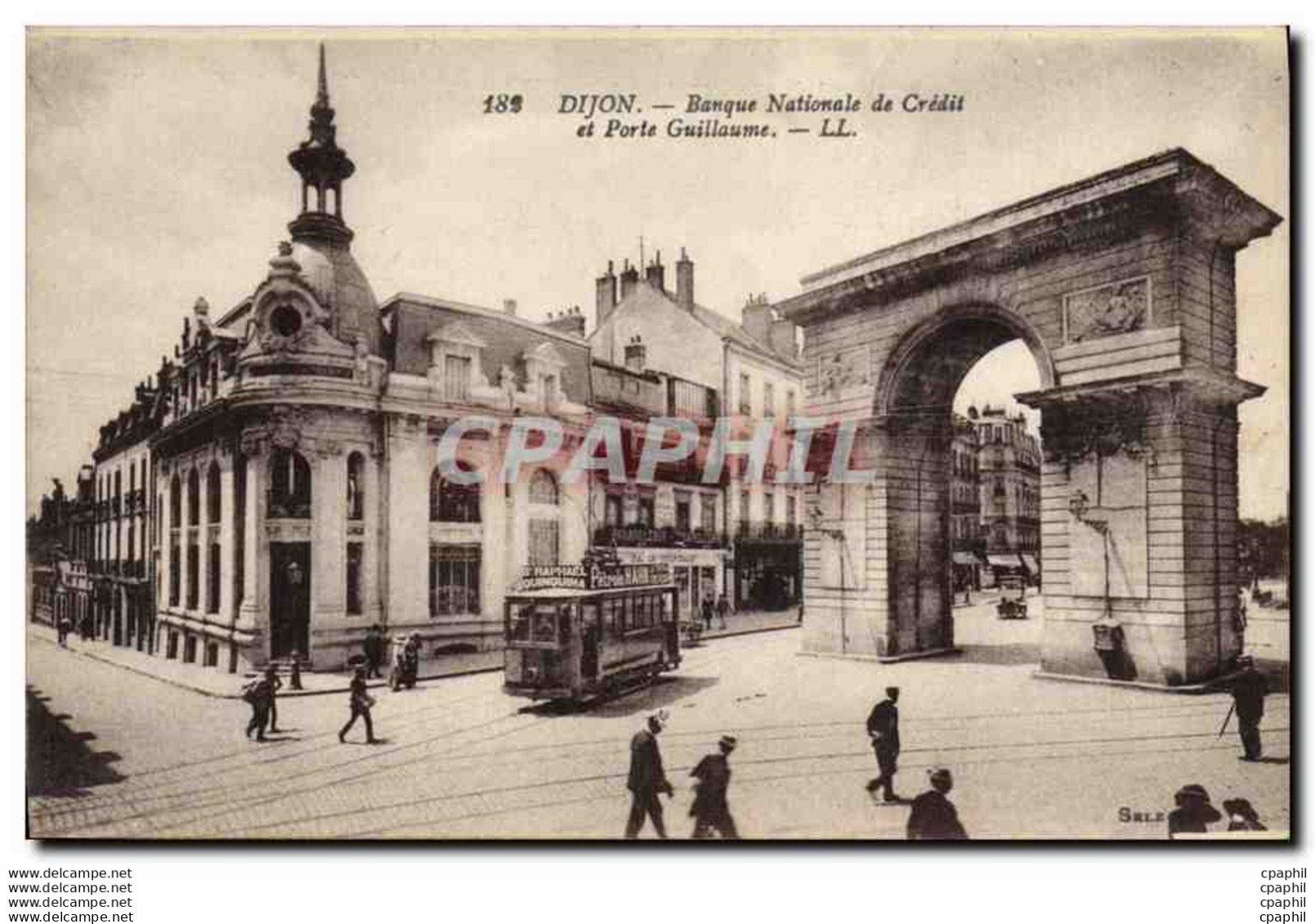 CPA Banque Dijon Porte Guillaume Et Le Comptoir D&#39Escompte De Mulhouse - Banche