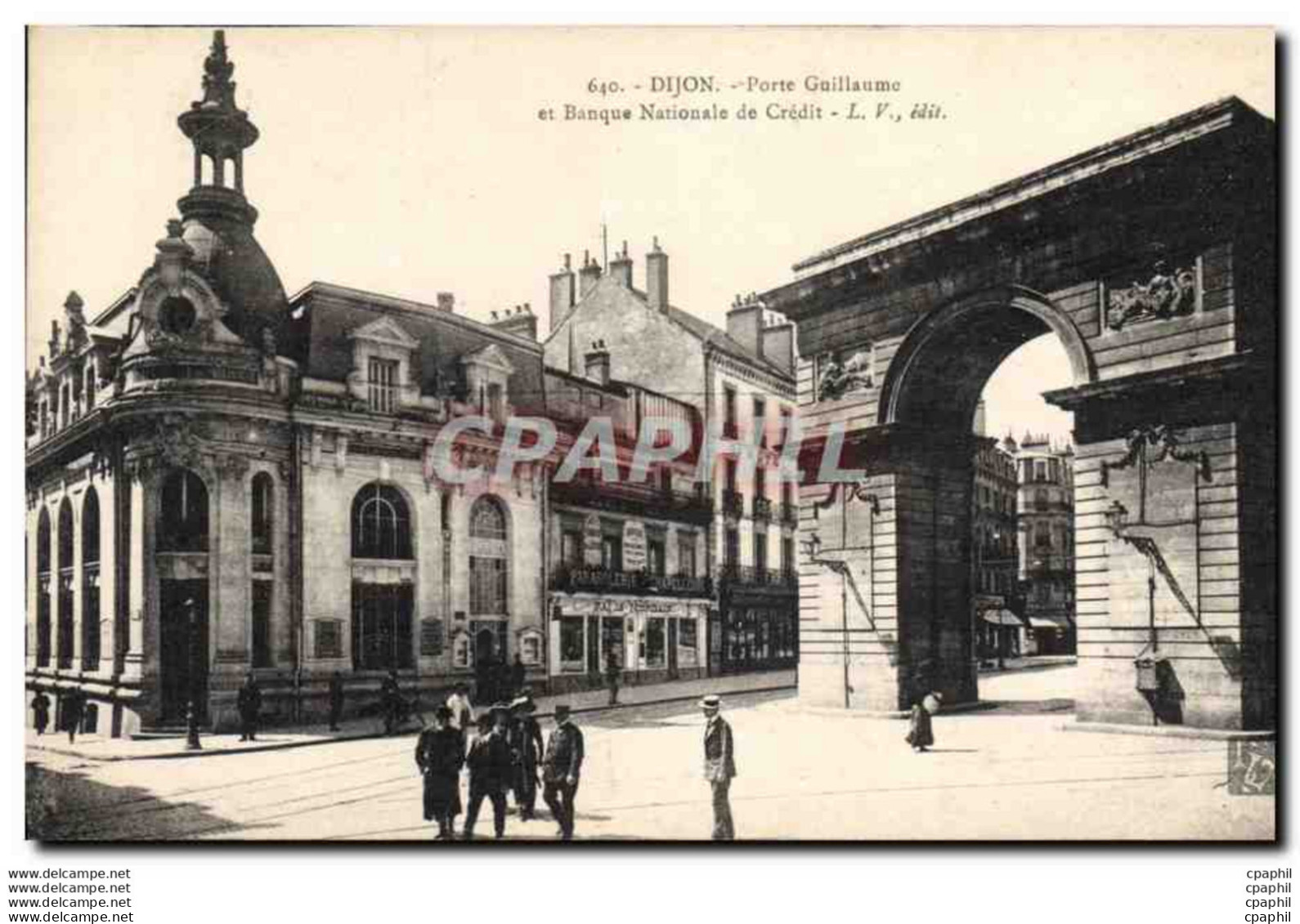 CPA Banque Dijon Porte Guillaume Et Le Comptoir D&#39Escompte De Mulhouse - Banche