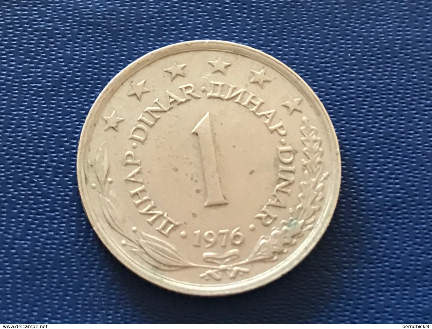 Münze Münzen Umlaufmünze Jugoslawien 1 Dinar 1976 - Yugoslavia