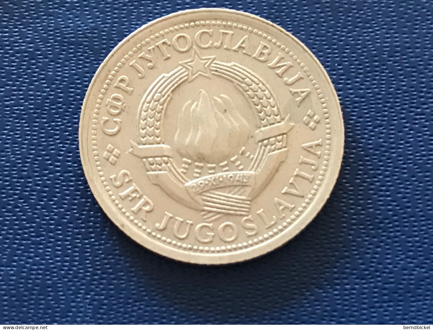 Münze Münzen Umlaufmünze Jugoslawien 1 Dinar 1976 - Jugoslawien