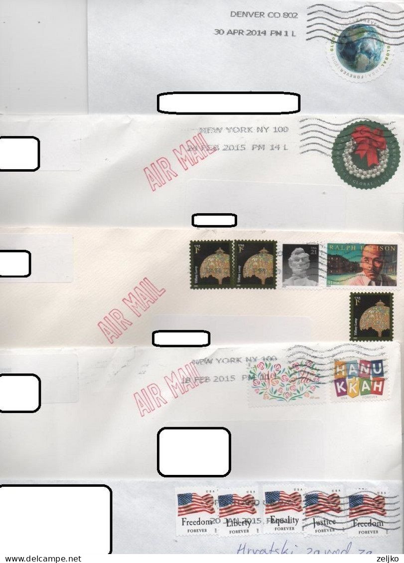 USA, 5 Letters 2 - Covers & Documents