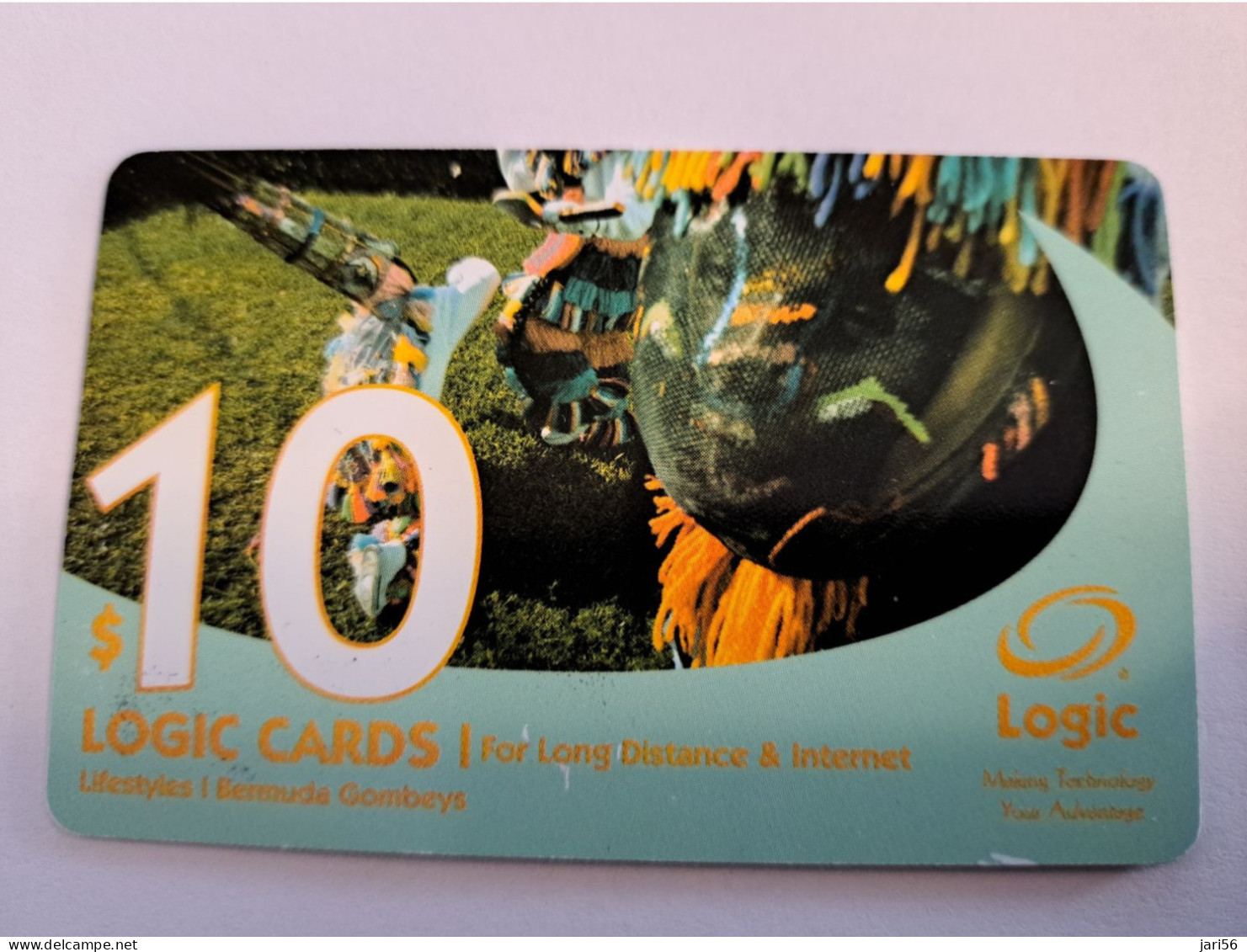 BERMUDA  $ 10,-  LOGIC/  GOMBEYS  IN BERMUDA / DATE 4/2006 / 10234 EX   PREPAID CARD  Fine USED  **16190** - Bermuda