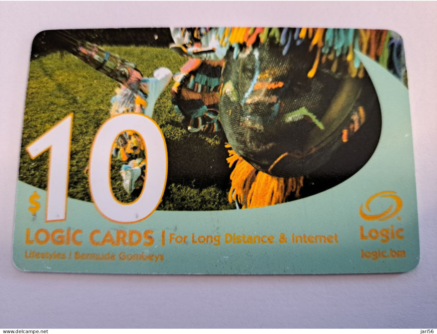 BERMUDA  $ 10,-  LOGIC/  GOMBEYS  IN BERMUDA / DATE 4/2005 / 9700 EX   PREPAID CARD  Fine USED  **16191** - Bermudes