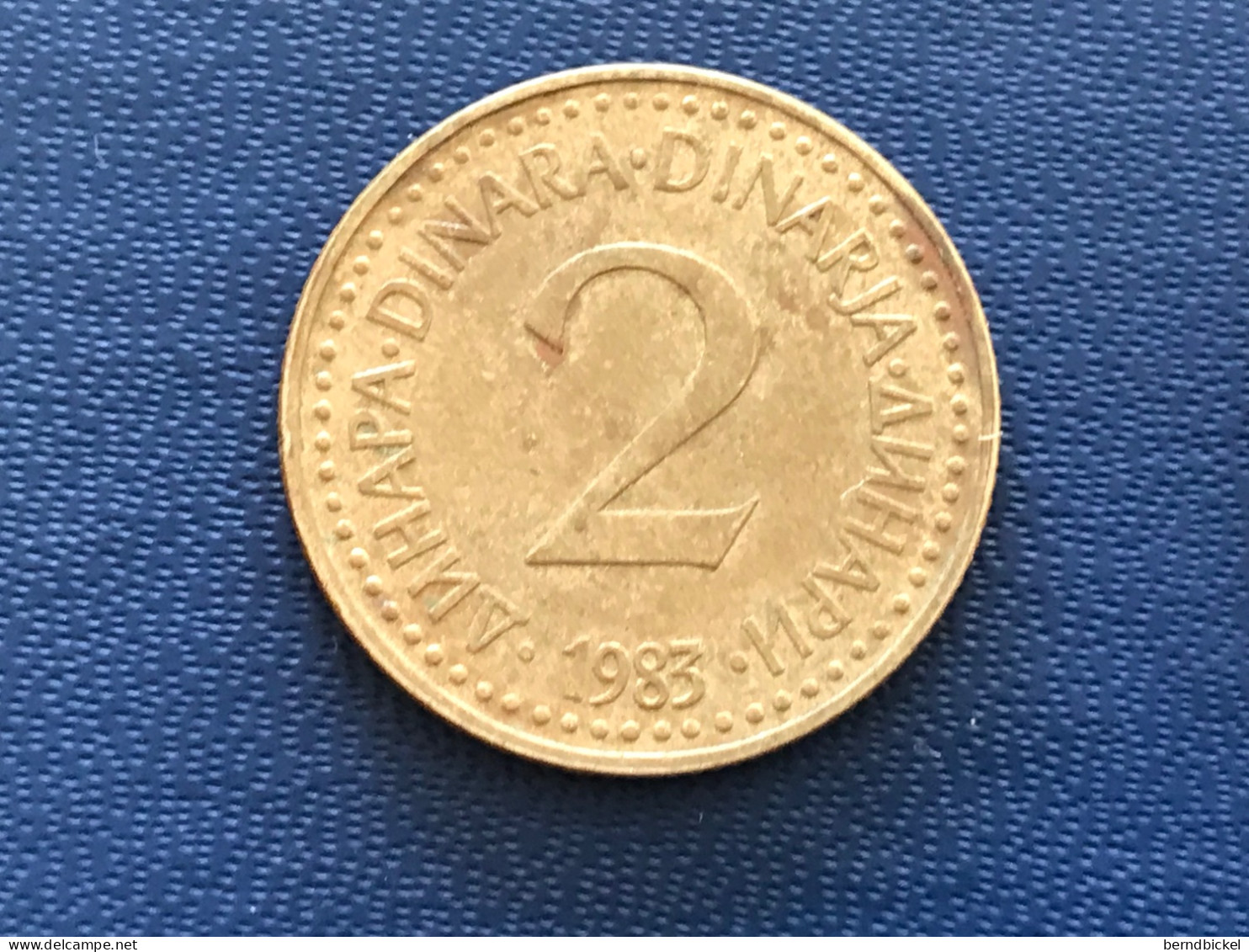 Münze Münzen Umlaufmünze Jugoslawien 2 Dinar 1983 - Joegoslavië