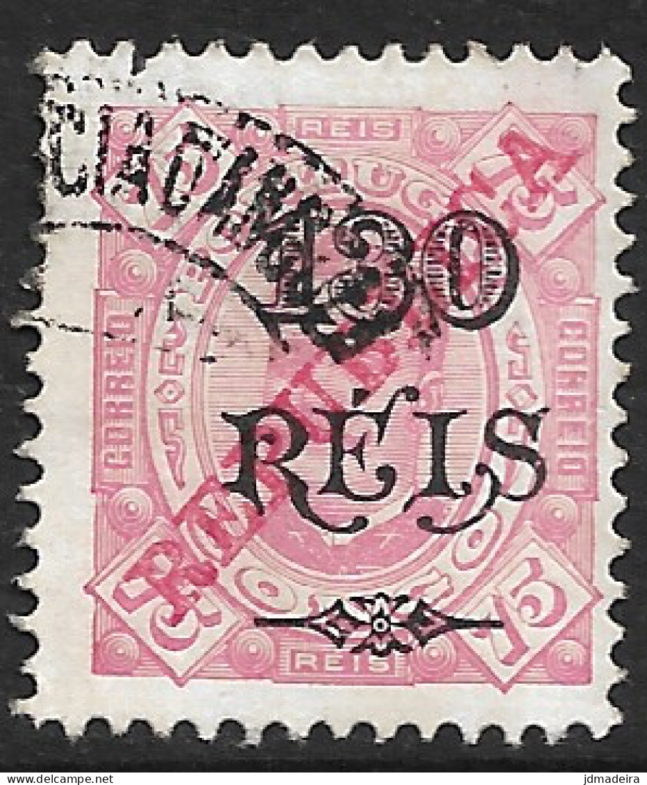 Portuguese Congo – 1915 King Carlos Overprinted REPUBLICA 130 Réis Over 75 Réis Used Stamp - Congo Portugais