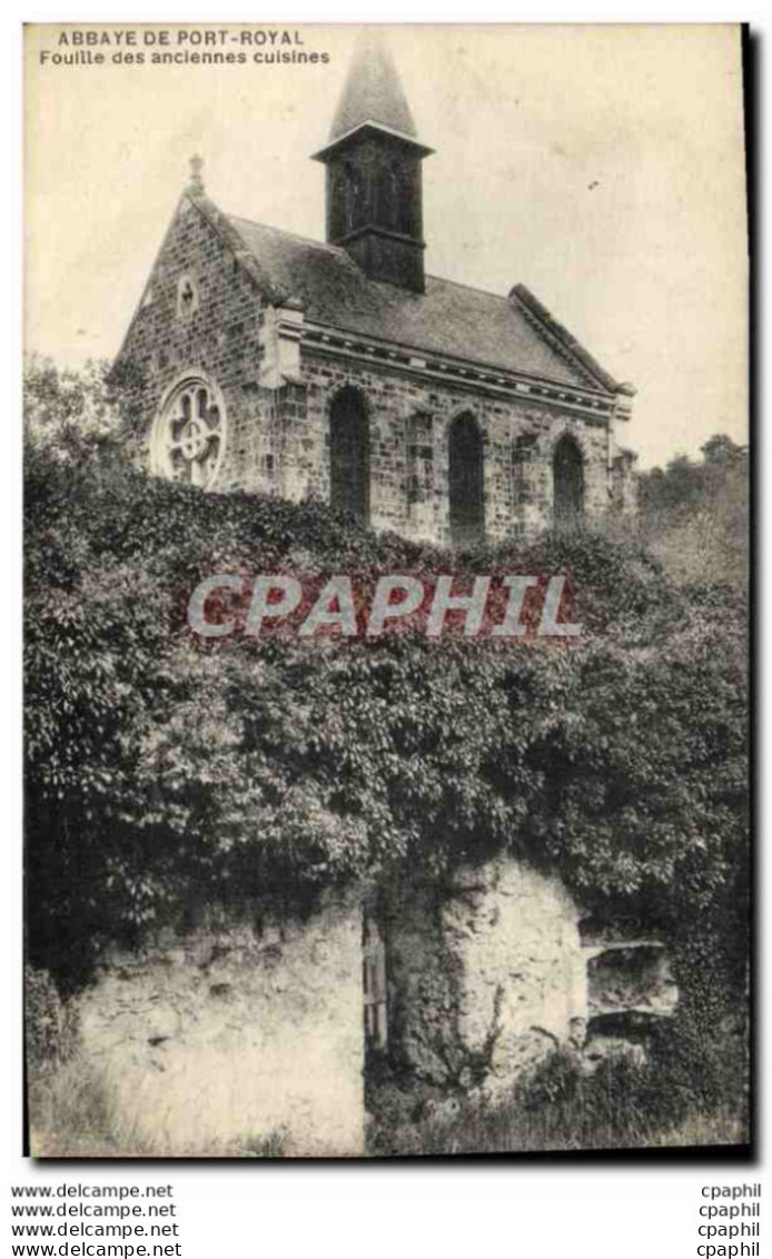 CPA Abbaye De Port Royal Fouille Des Anciennes Cuisines - Magny-les-Hameaux