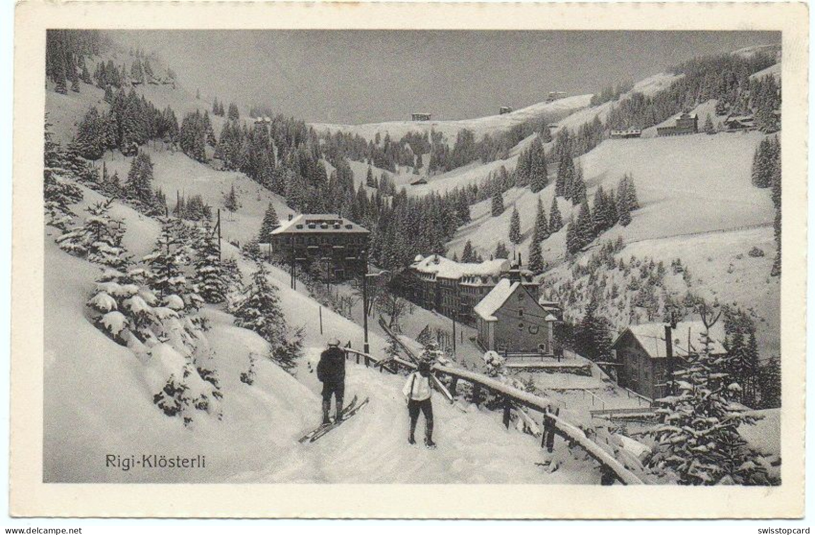 Rigi-Klösterli Mit Skifahrer - Arth