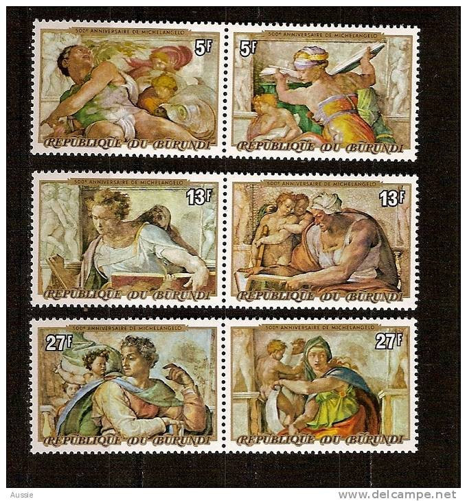 Burundi 1975 OCBnr. 696-701 *** MNH Cote 18 Euro Noel Kerstmis Christmas - Unused Stamps