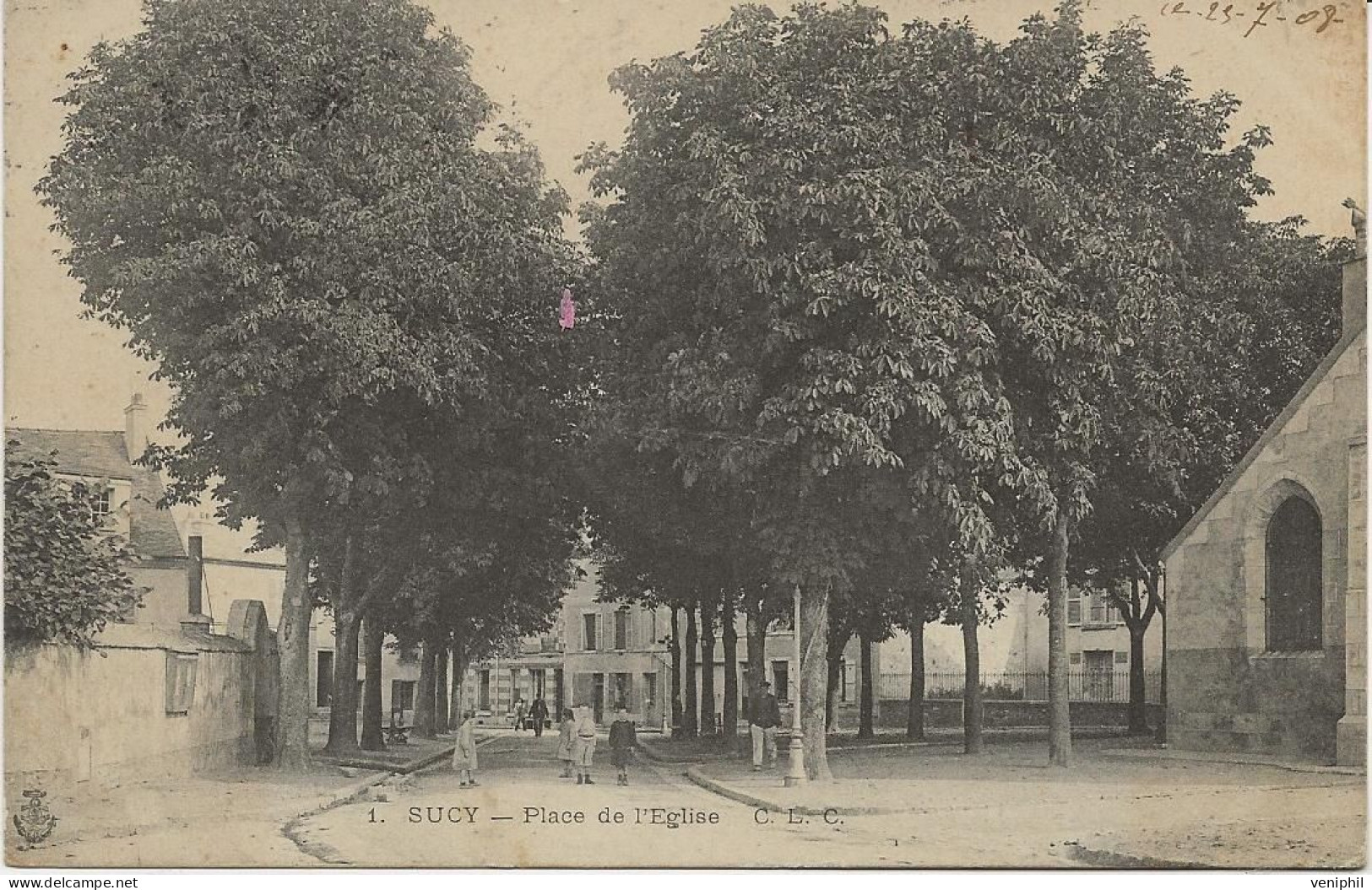 SUCY  EN BRIE - PLACE  DE L'EGLISE   ANNEE 1908 - Sucy En Brie