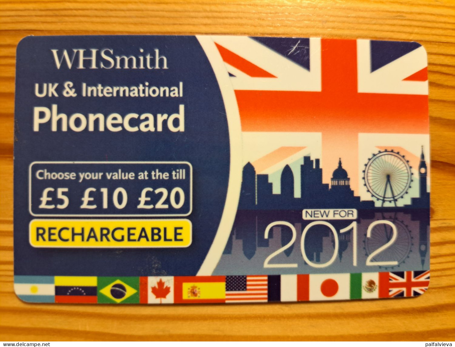 Prepaid Phonecard United Kingdom, IDT, WH Smith - London - Bedrijven Uitgaven