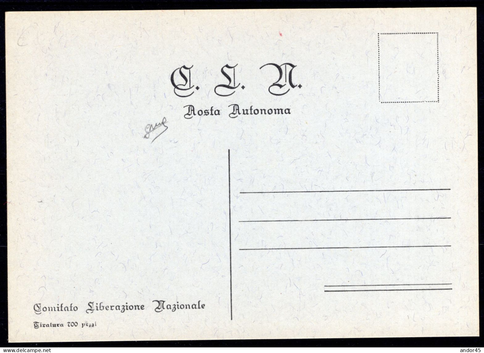 COMITATO LIBERAZIONE NAZIONALE NUOVA CARTOLINA IN TIRATURA LIMITATA FIRMATA BIONDI  RARA - Maximumkaarten