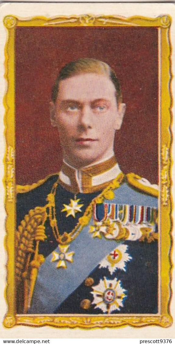 1 HM King George VI  - Coronation 1937- Kensitas Cigarette Card - 3x6cm, Royalty - Churchman