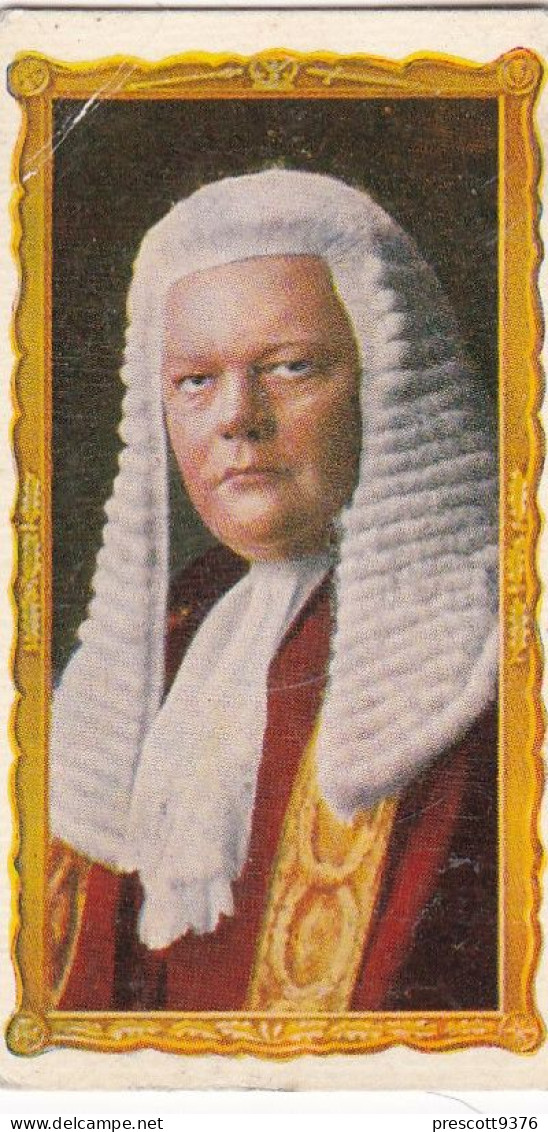 22 Lord High Chancellor - Coronation 1937- Kensitas Cigarette Card - 3x6cm, Royalty - Churchman