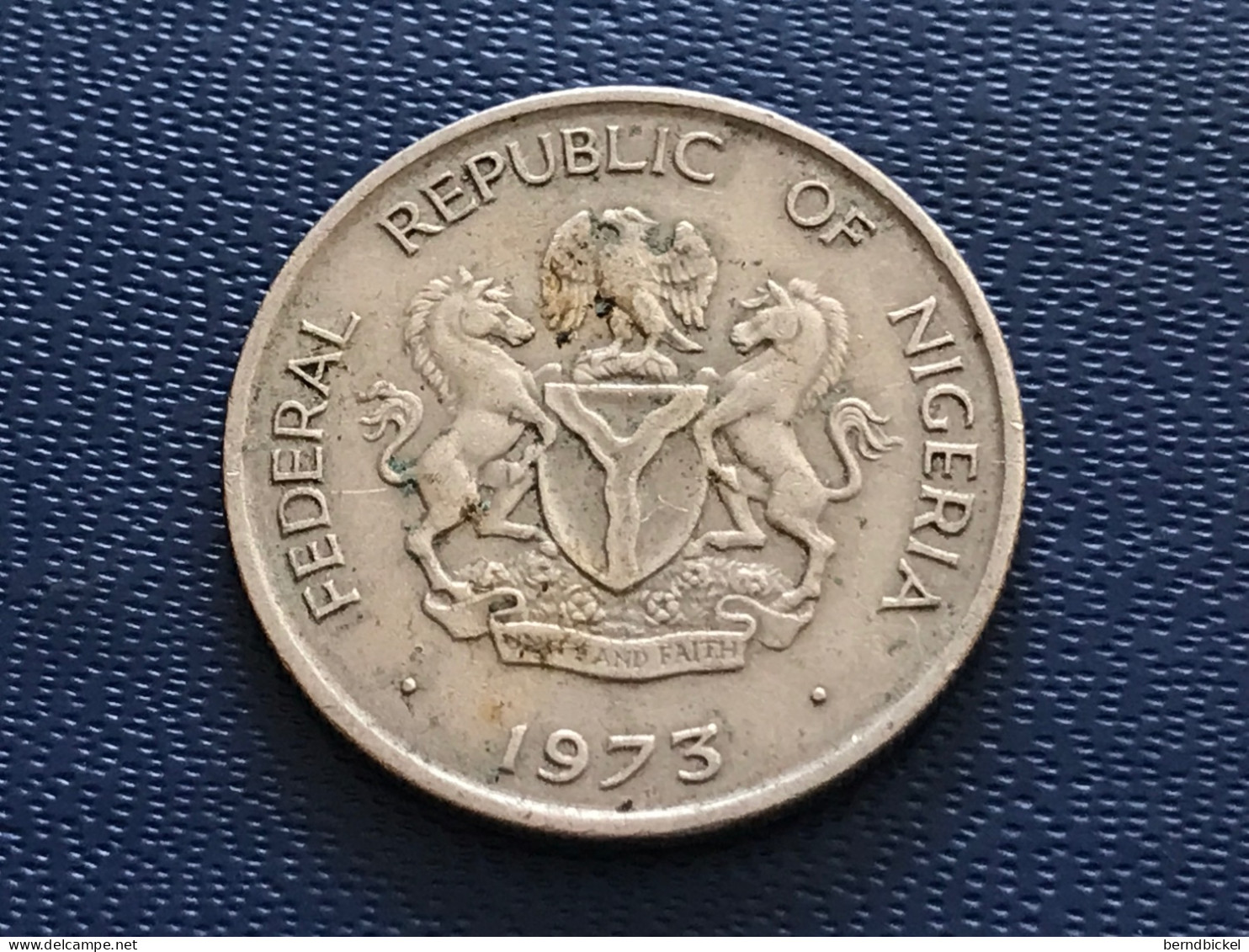 Münze Münzen Umlaufmünze Nigeria 5 Kobo 1973 - Nigeria