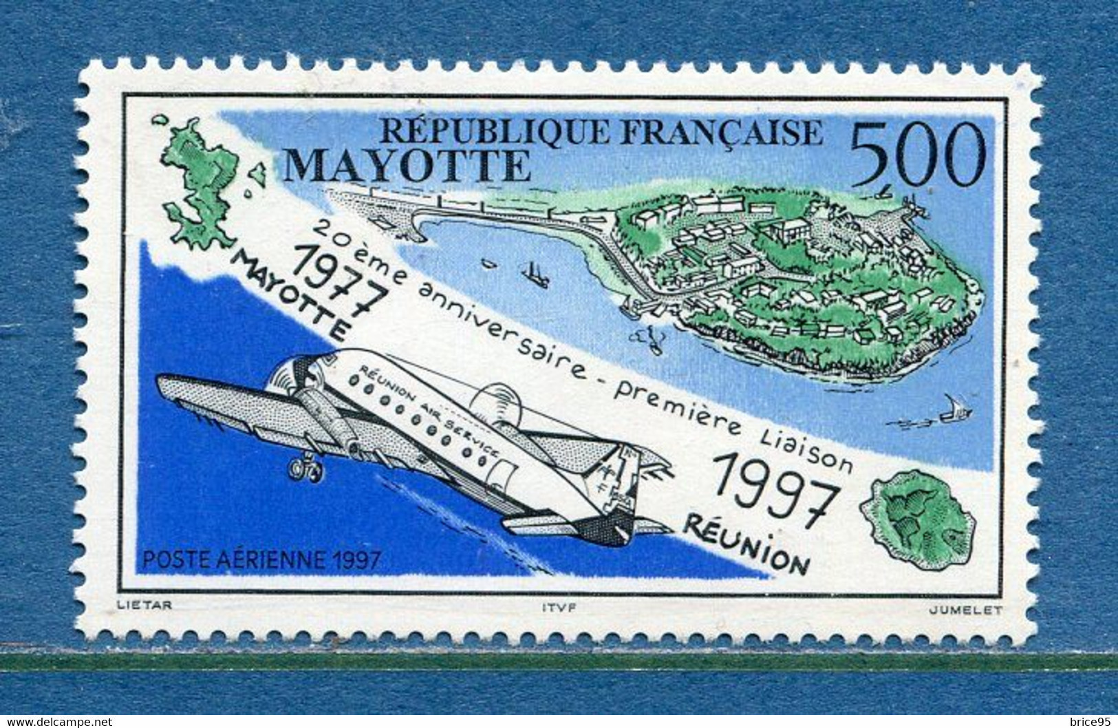 Mayotte - Poste Aérienne - YT PA N° 2 ** - Neuf Sans Charnière - 1997 - Aéreo