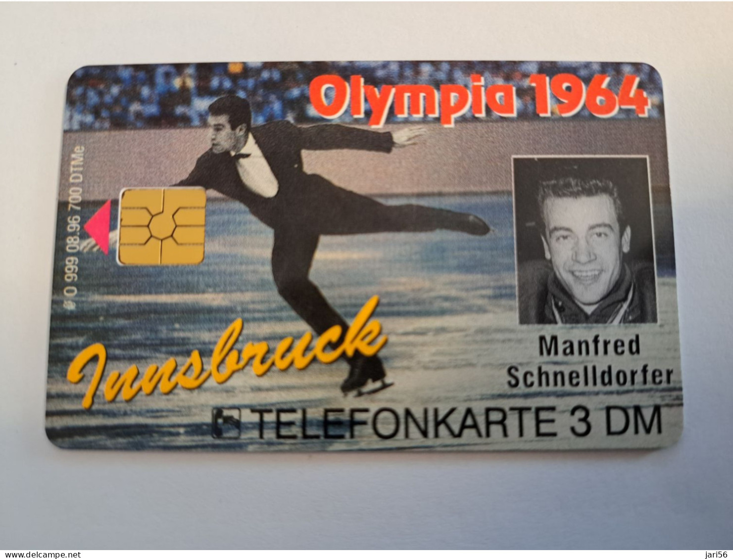 DUITSLAND/ GERMANY  CHIPCARD /OLYMPIA 1964/ INNSBRUCK     / 700  EX   / 3 DM  CARD / O 999 / MINT CARD     **16207** - S-Series : Guichets Publicité De Tiers