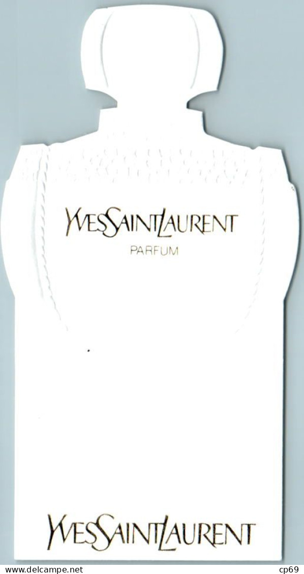 Carte Parfumée Gaufrée Parfum Yves Saint-Laurent De Yves Saint-Laurent En Superbe.Etat - Profumeria Moderna (a Partire Dal 1961)