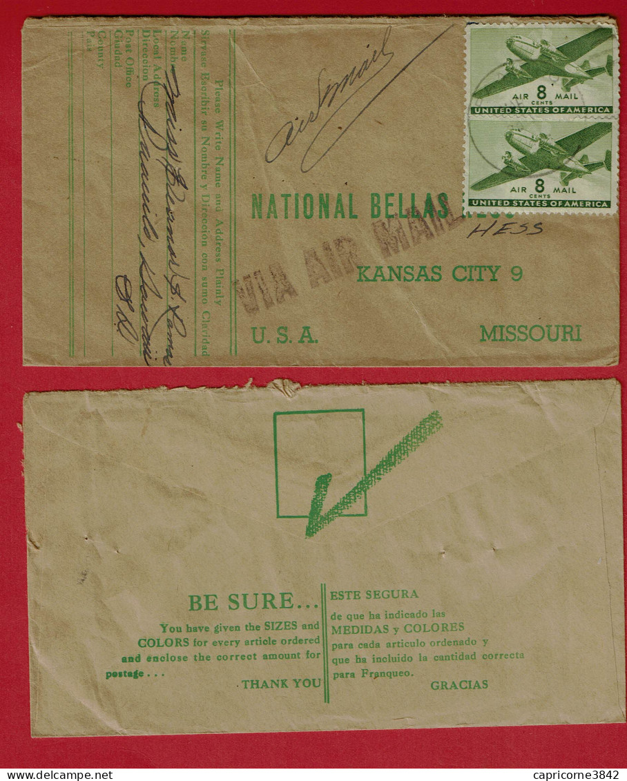 1946/1947 - 6 Envelppes De La Compagnie NATIONAL BELLAS HESS  - Tp N° PA 26 - 27 Et 32 - Briefe U. Dokumente
