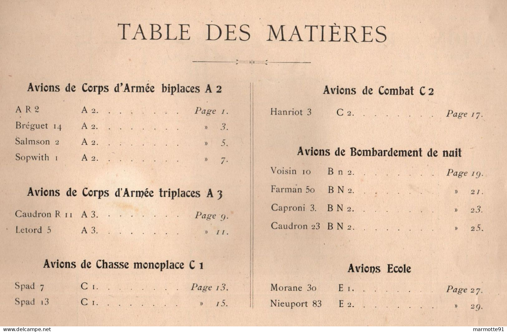 AVIATION MILITAIRE FRANCAISE GUERRE AERIENNE 1914 1918 AVION CHASSE BOMBARDIER RECONNAISSANCE ECOLE - Aviation