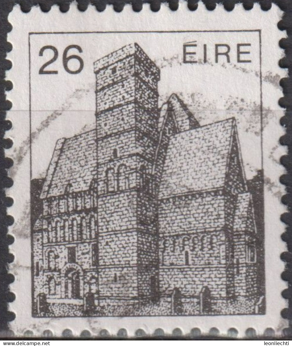 1982 Republik Irland ° Mi:IE 497A, Sn:IE 550, Yt:IE 488, Cormac-Chapel (12th Century) Rock Of Cashel - Gebraucht