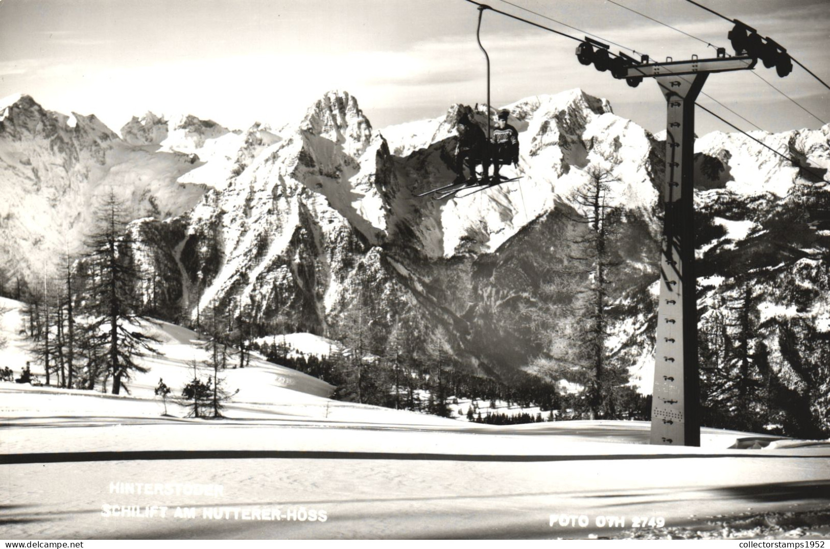 HINTERSTODER, SKI LIFT, MOUNTAIN, AUSTRIA, POSTCARD - Hinterstoder