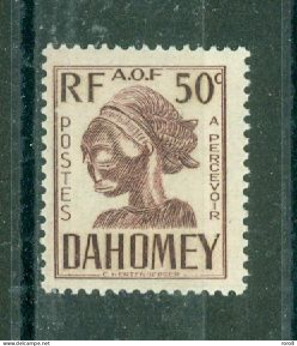 DAHOMEY - TIMBRES-TAXE N°24** MNH LUXE SCAN DU VERSO. - Andere & Zonder Classificatie