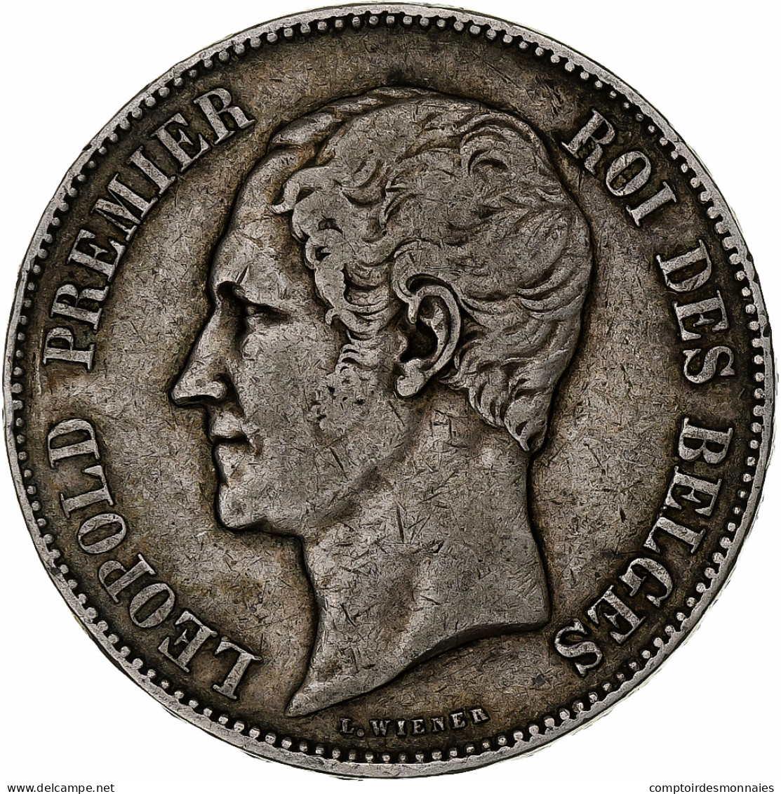 Belgique, Leopold I, 5 Francs, 5 Frank, 1849, Bruxelles, Argent, TB+, KM:17 - 5 Francs