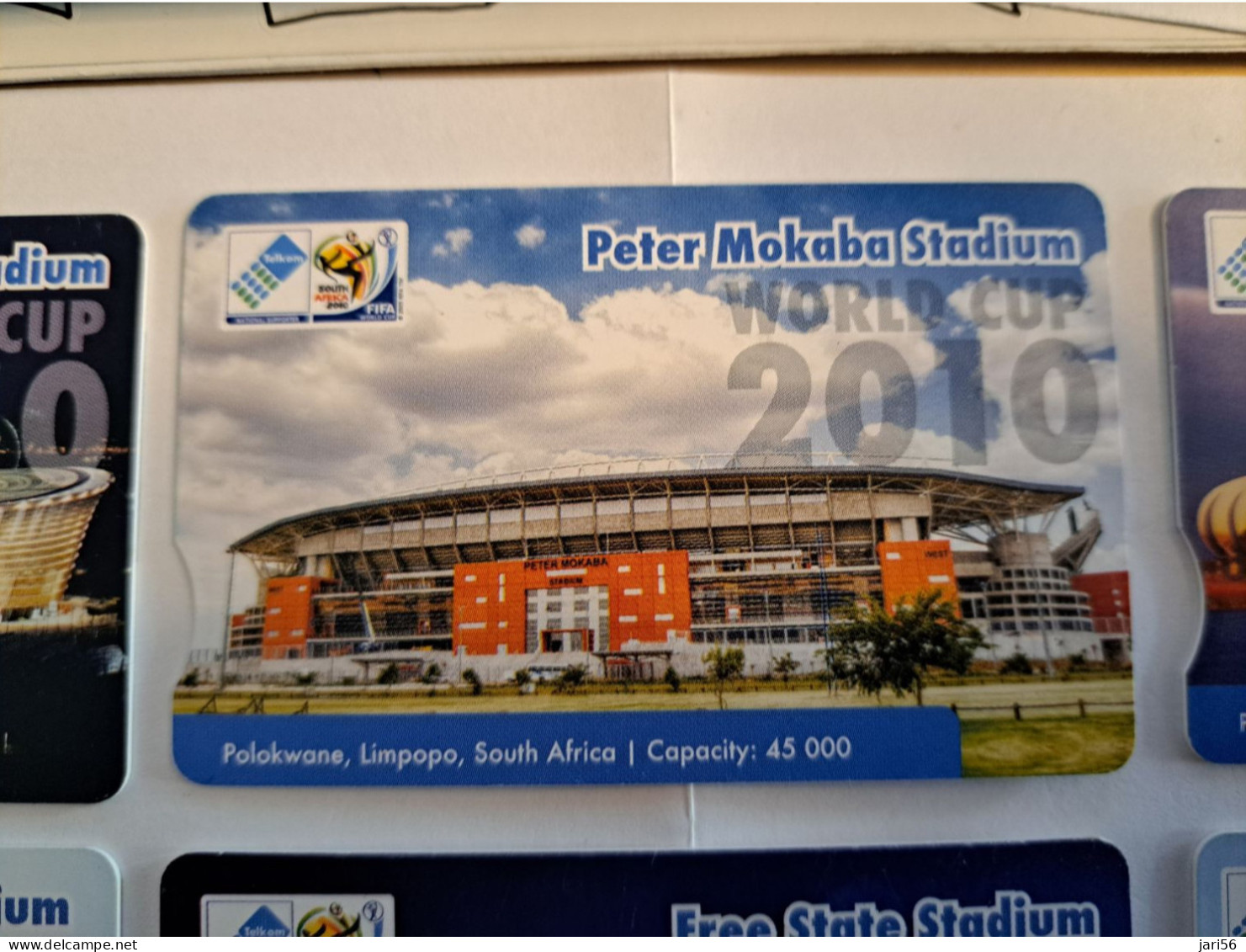 SOUTH AFRIKA  9X CHIPCARDS  25 R STADIONS OF WORLD CUP 2010 SOCCER/    used  chipcards     **16213**