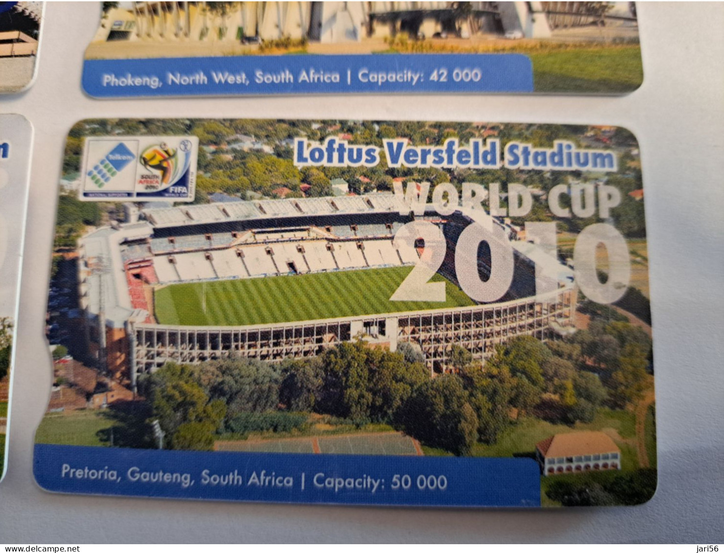 SOUTH AFRIKA  9X CHIPCARDS  25 R STADIONS OF WORLD CUP 2010 SOCCER/    used  chipcards     **16213**