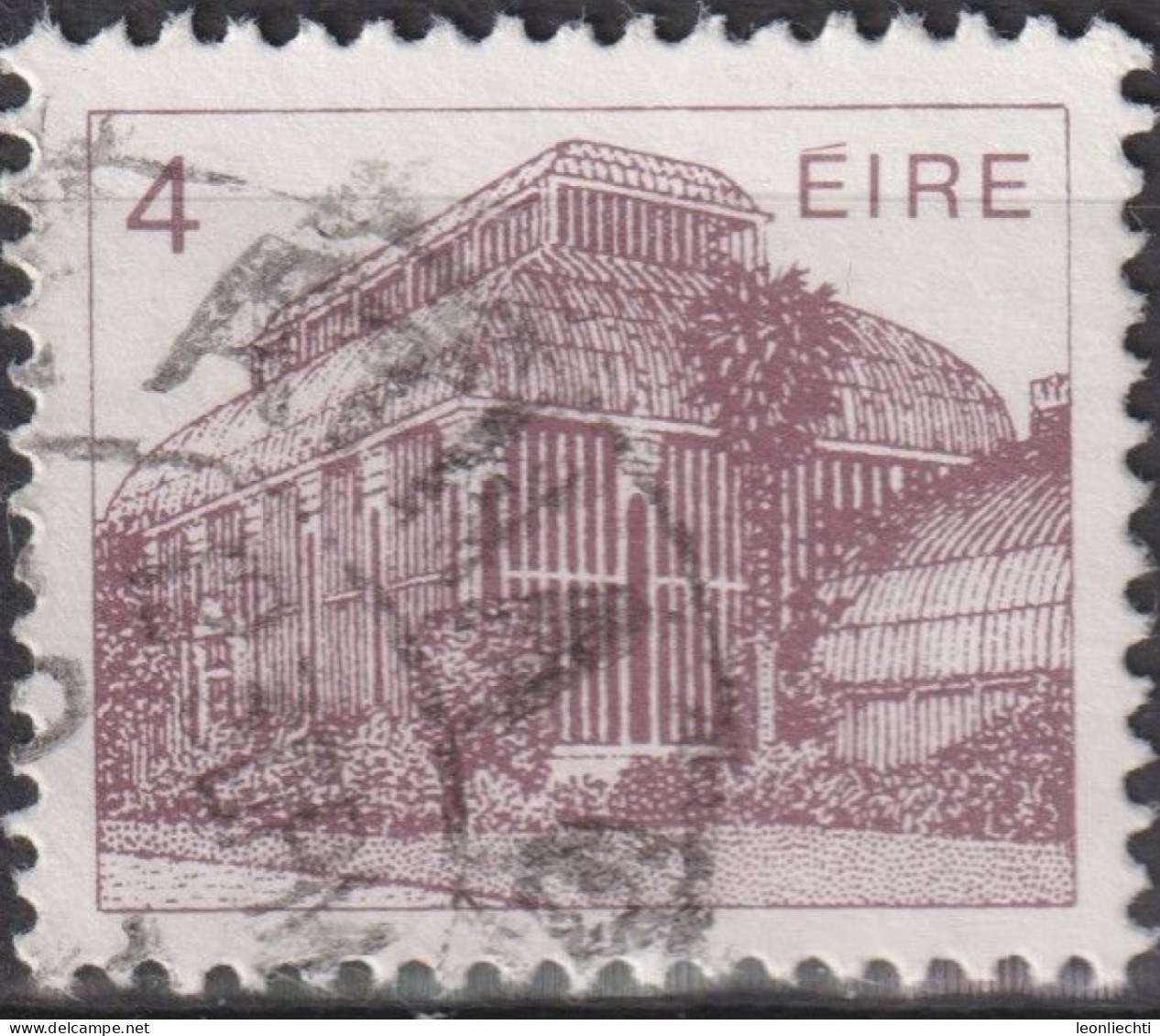 1983 Republik Irland ° Mi:IE 487A, Sn:IE 540, Yt:IE 495, Greenhouse (19th Century) Botanic Gardens, Dublin - Used Stamps