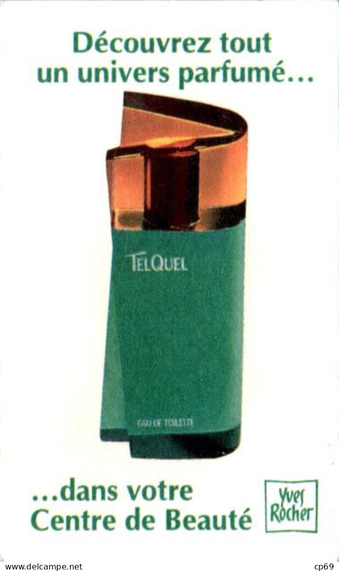 Carte Parfumée Parfum Telquel Eau De Toilette Yves Rocher En Superbe.Etat - Profumeria Moderna (a Partire Dal 1961)