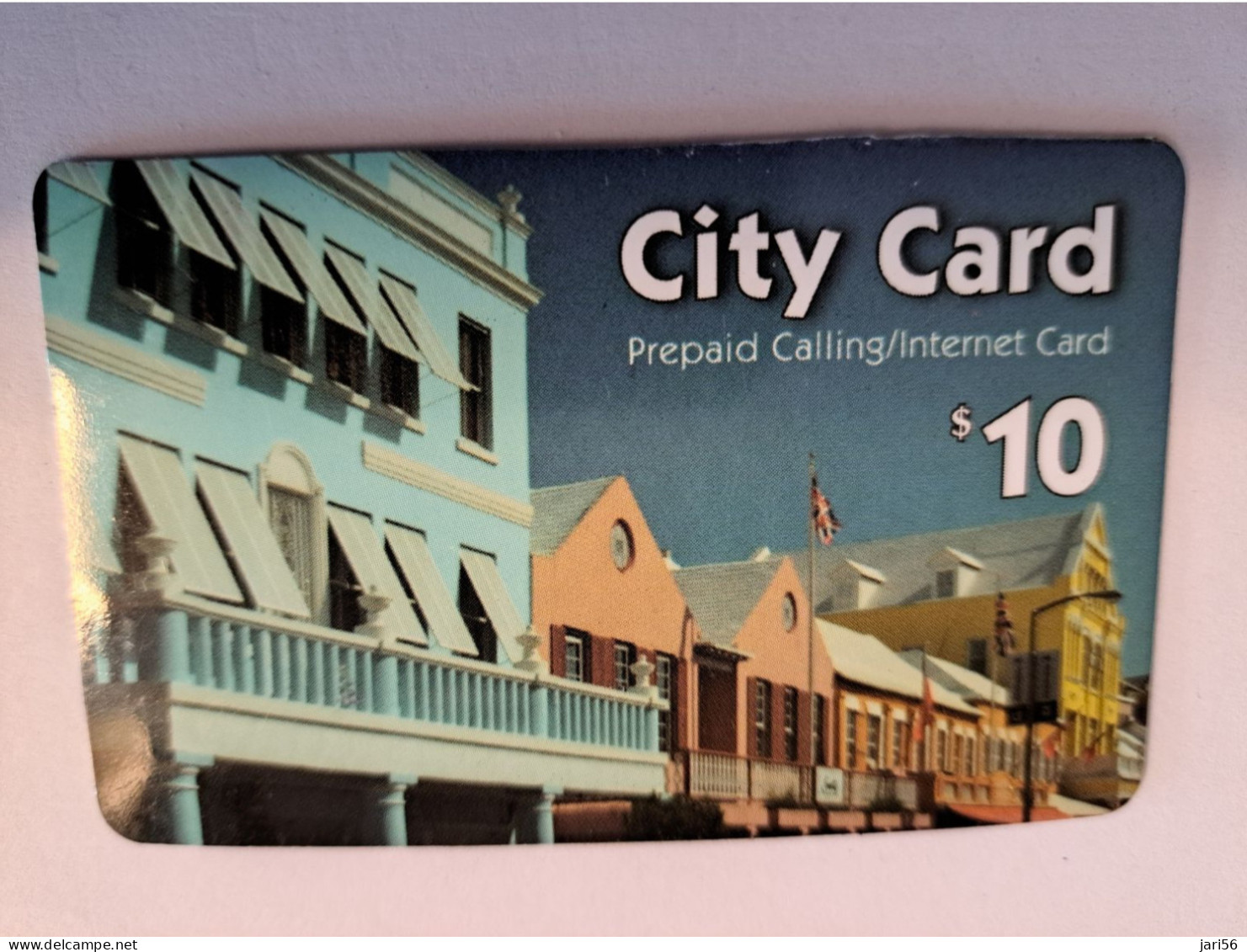 BERMUDA  $10,-  LOGIC   BERMUDA/  CITY CARD / BACKSIDE LOGO/ SHORT    /    PREPAID CARD  / MINT !!!   **16215** - Bermudes