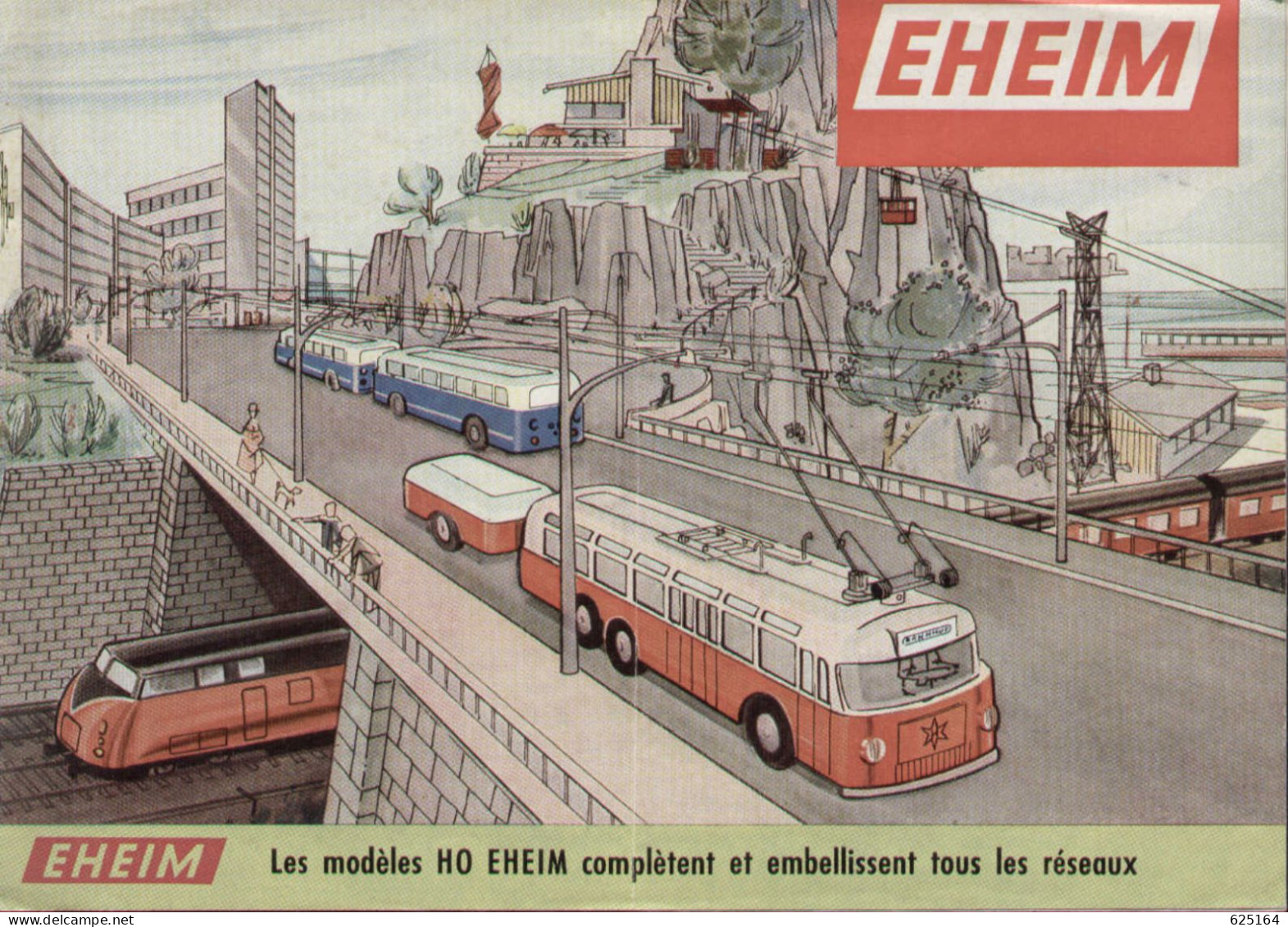 Catalogue EHEIM 1964/65 HO TROLLEY-BUS - Téléférique -  Französisch Ausgabe - Francese