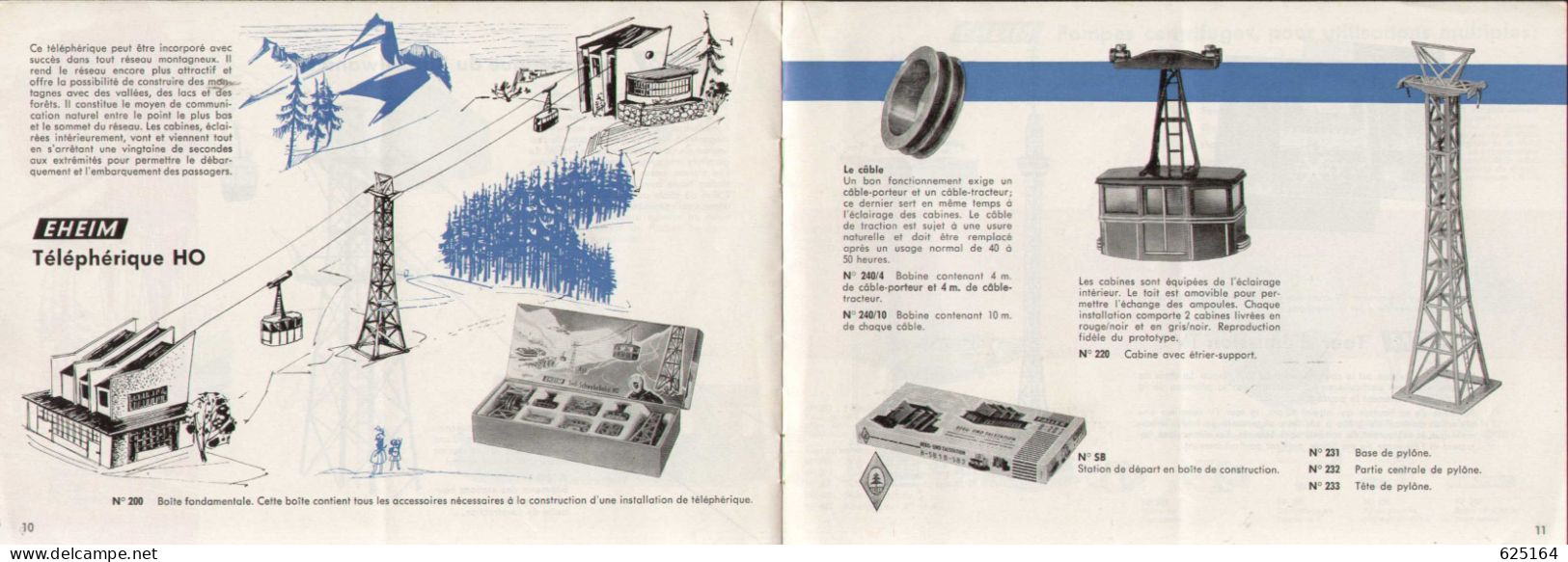 Catalogue EHEIM 1964/65 HO TROLLEY-BUS - Téléférique -  Französisch Ausgabe - Francese