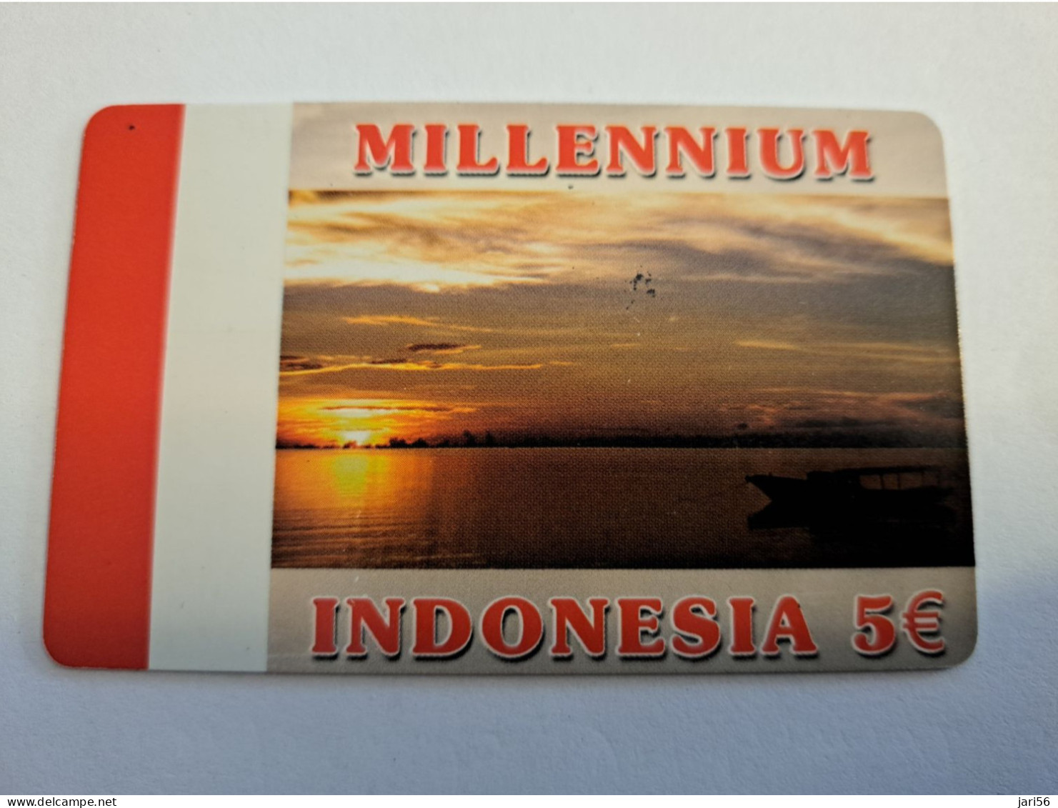 GRIEKENLAND/GREECE / €5,- PREPAID CARD/ INDONESIA / MILLENIUM / BOAT     Fine Used Card  **16217 ** - Griechenland